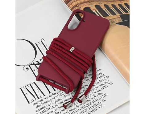 Futrola Crossbody - Samsung A366 Galaxy A36 5G bordo.