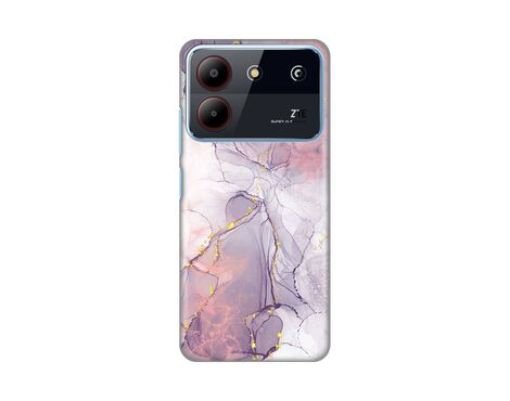 Silikonska futrola PRINT - ZTE Blade A54 Pink Marble.