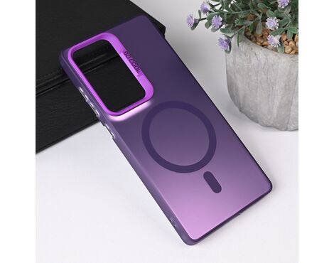 Futrola Magsafe providna - Samsung S938 Galaxy S25 Ultra ljubicasta.