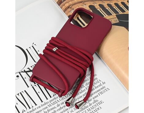 Futrola Crossbody - iPhone 13 Pro Max 6.7 bordo.
