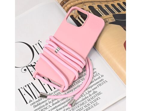 Futrola Crossbody - iPhone 13 Pro Max 6.7 roze.