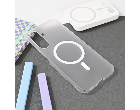 Futrola Magsafe mat PC - Samsung A566 Galaxy A56 5G bela.