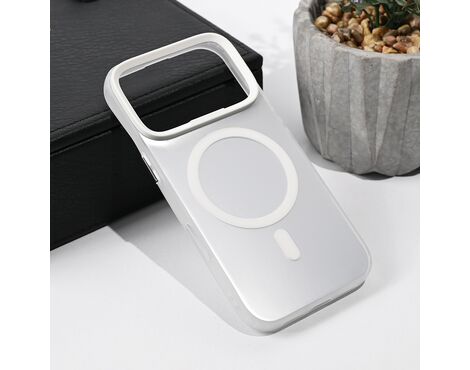 Futrola Magsafe providna - iPhone 17 Pro srebrna.
