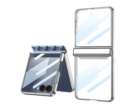 Futrola LINES II - Samsung F751B Galaxy Z Flip 7 5G srebrna (GKK case) (MS).