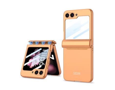 Futrola SMOOTH LINE - Samsung F741B/F761B Galaxy Z Flip 6 5G/Z Flip 7 FE 5G narandzasta (GKK case) (MS).