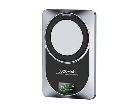 Univerzalna Back Up Baterija Moxom MX-PB182 360 Rotate Magsafe PD20W+15W magnetic fast 5000mAh crni (MS).