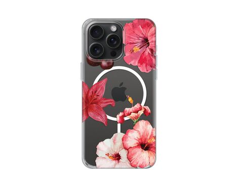 Futrola print Magsafe - iPhone 15 Pro Max 6.7 Hibiscus.