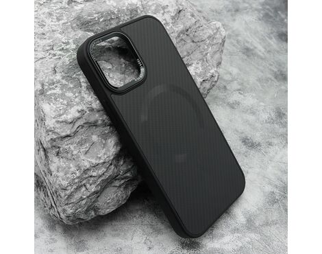 Futrola CARBON MagSafe - iPhone 12/12 Pro (6.1) crna (big camera) (MS).