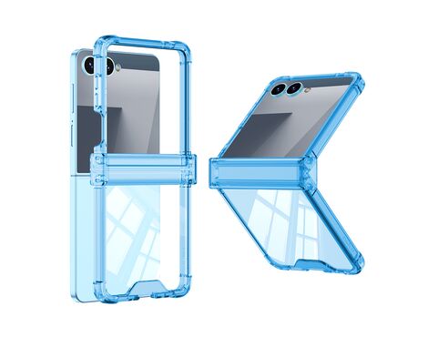 Futrola Transparent COLOR LINE - Samsung F751B Galaxy Z Flip 7 5G plava (GKK case) (MS).