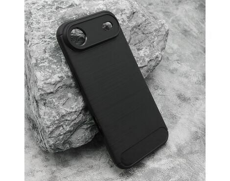 Silikonska futrola BRUSHED - iPhone 17 Air crna (MS).
