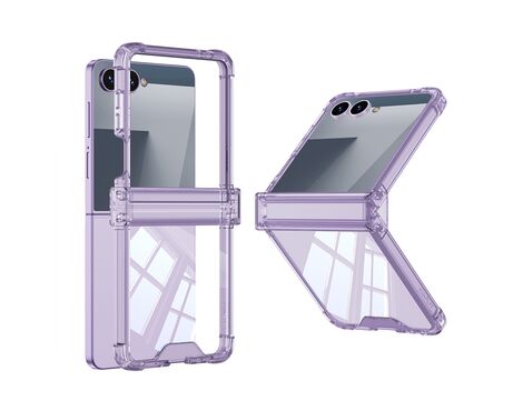 Futrola Transparent COLOR LINE - Samsung F751B Galaxy Z Flip 7 5G ljubicasta (GKK case) (MS).