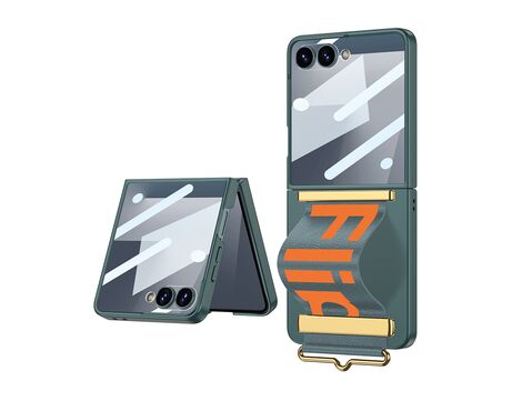 Futrola STRAP CASE - Samsung F751B Galaxy Z Flip 7 5G zelena (GKK case) (MS).