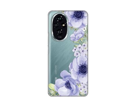 Silikonska futrola PRINT Skin - Huawei Honor 200 Blue Roses.