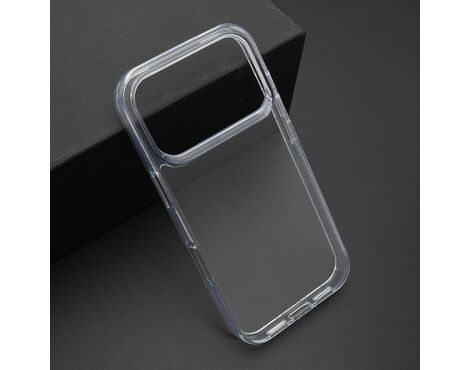 Futrola COLOR frame za iPhone 17 Pro srebrna (providna) (MS).