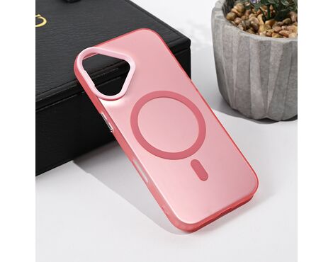 Futrola Magsafe providna - iPhone 17 6.3 roze.