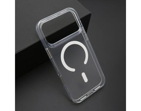 Futrola COLOR FRAME MagSafe - iPhone 17 Pro Max (6.9) srebrna (providna) (MS).