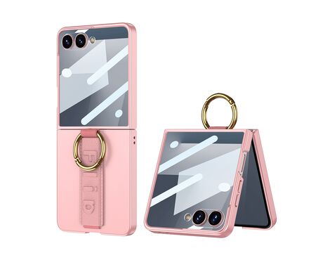 Futrola STRAP RING CASE - Samsung F751B Galaxy Z Flip 7 5G roze (GKK case) (MS).