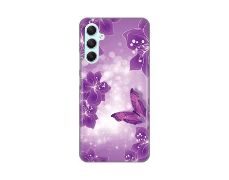 Silikonska futrola PRINT - Samsung Galaxy A34 5G 5G Butterfly And Flowers.