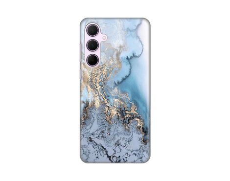 Silikonska futrola PRINT - Samsung A356 Galaxy A35 5G 5G Blue Gold Marble.