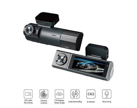 Kamera za Auto DashCam WDR BlackBox JWD 1080P crna.