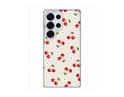 Silikonska futrola PRINT - Samsung S938 Galaxy S25 Ultra Cherry and Flowers.