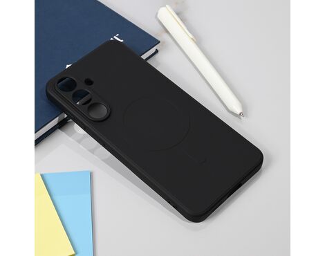 Silikonska futrola Teracell Giulietta Magsafe - Samsung S731B Galaxy S25 FE crna.