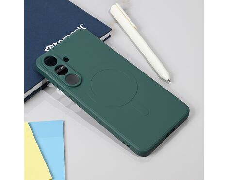 Silikonska futrola Teracell Giulietta Magsafe - Samsung S731B Galaxy S25 FE tamno zelena.