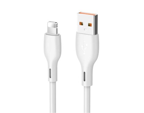 Data kabl KONFULON DC54, 2.4A, USB iPhone Lightning beli 1m.