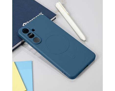 Silikonska futrola Teracell Giulietta Magsafe - Samsung S731B Galaxy S25 FE plava.