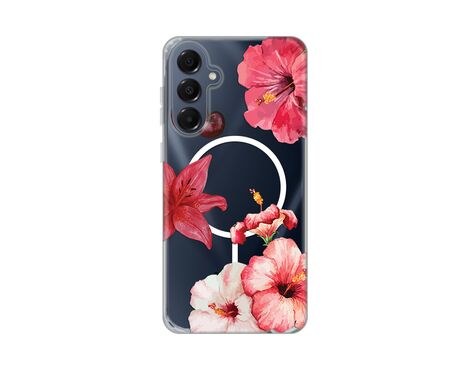 Futrola print Magsafe - Samsung A165F Galaxy A16 Hibiscus.