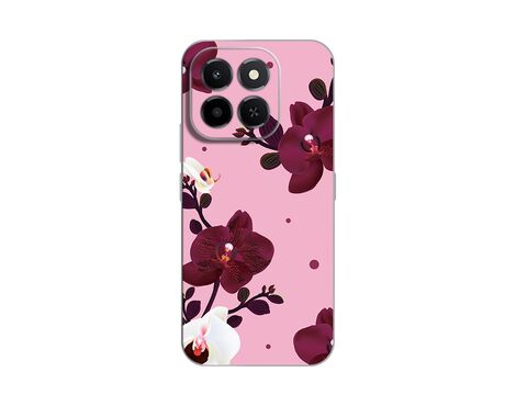 Silikonska futrola PRINT Skin - Huawei Honor X6c Pink Orchid.