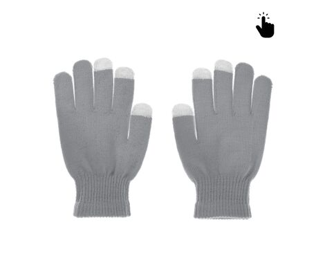 Rukavice - touch screen RY M (22cm) sive.