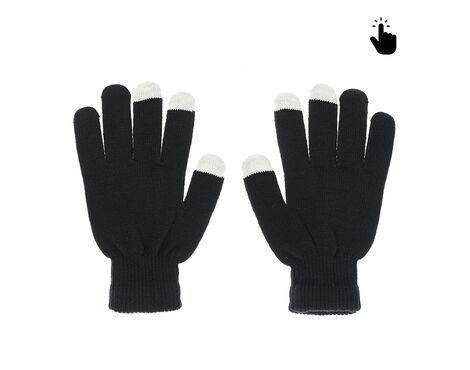 Rukavice - touch screen RY M (22cm) crno bele.
