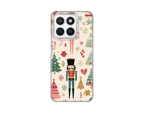 Silikonska futrola PRINT - Huawei Honor X8c Vintage Christmas.