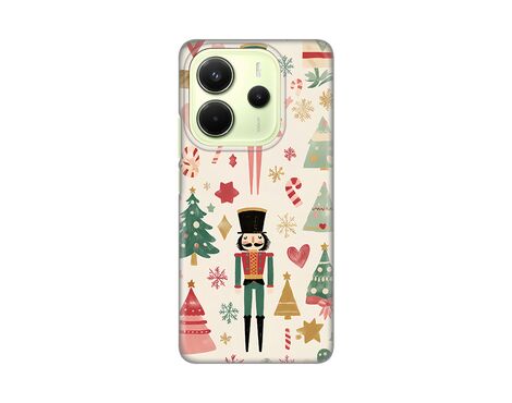 Silikonska futrola PRINT - Xiaomi Redmi Note 14 4G (SRB) Vintage Christmas.