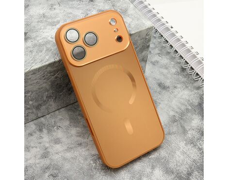 Futrola COLOR METAL Magsafe - iPhone 17 Pro Max (6.9) narandzasta (MS).