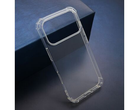 Silikonska futrola CRASHPROOF - iPhone 17 Pro providna (MS).