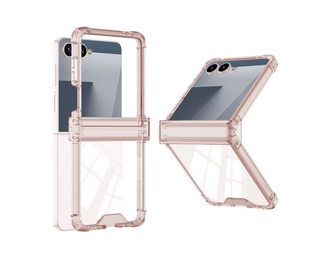 Futrola Transparent COLOR LINE - Samsung F751B Galaxy Z Flip 7 5G roze (GKK case) (MS).