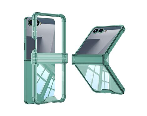 Futrola Transparent COLOR LINE - Samsung F751B Galaxy Z Flip 7 5G zelena (GKK case) (MS).