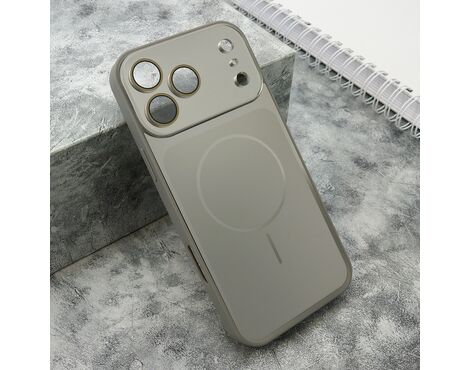 Futrola COLOR METAL MagSafe II - iPhone 17 Pro Max (6.9) srebrna (MS).