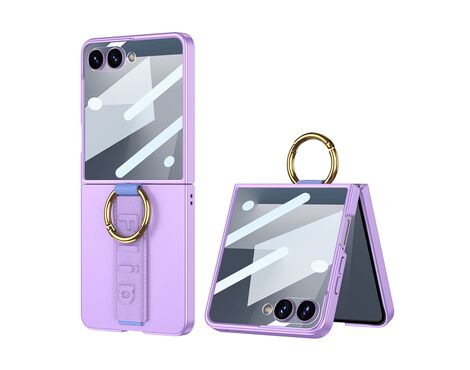 Futrola STRAP RING CASE - Samsung F751B Galaxy Z Flip 7 5G ljubicasta (GKK case) (MS).