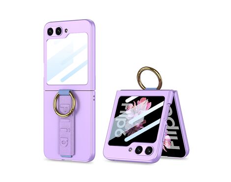 Futrola STRAP RING CASE - Samsung F741B/F761B Galaxy Z Flip 6 5G/Z Flip 7 FE 5G ljubicasta (GKK case) (MS).