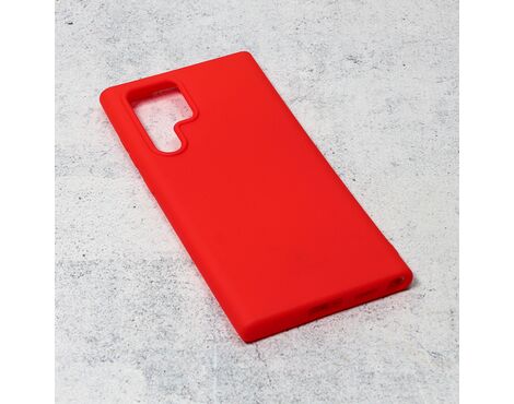 Silikonska futrola Teracell Giulietta - Samsung Galaxy S22 Ultra 5G mat crvena.