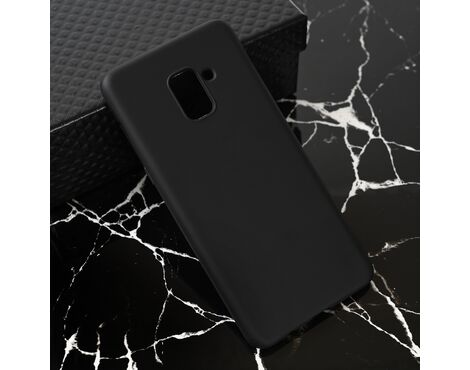 Silikonska futrola Teracell Giulietta - Samsung A730F Galaxy A8 Plus 2018 mat crna.