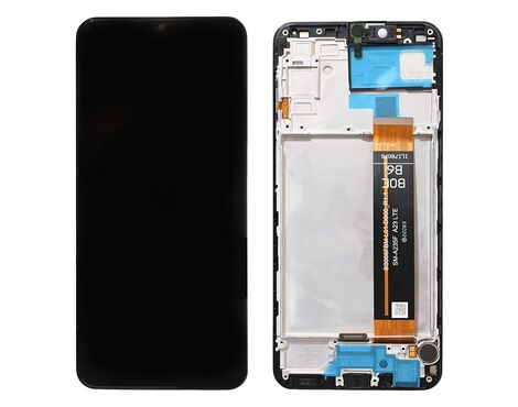 LCD displej (ekran) - Samsung A235 Galaxy A23 (GH82-28657A) + touchscreen + frame black (crni) FULL ORG-SP.