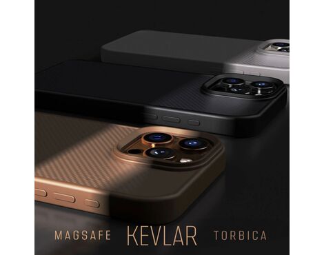 Futrola Magsafe Kevlar - iPhone 13 Pro crna.