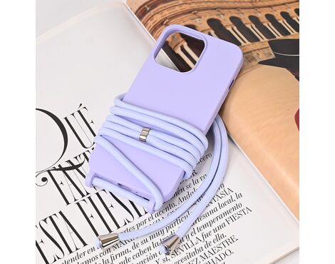 Futrola Crossbody - iPhone 13 Pro ljubicasta.