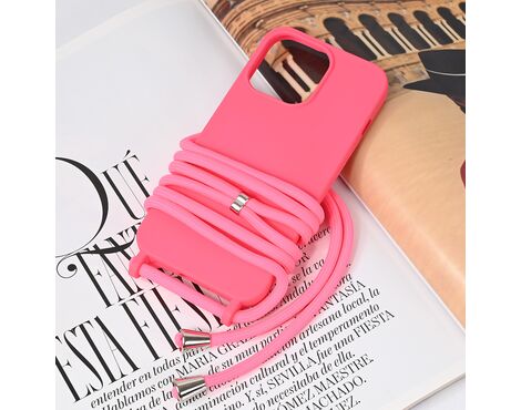 Futrola Crossbody - iPhone 13 Pro pink.
