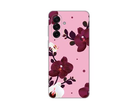 Silikonska futrola PRINT Skin - Samsung A175 Galaxy A17 Pink Orchid.