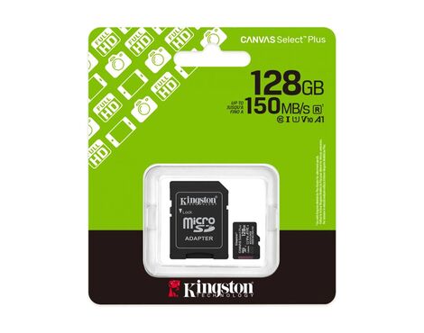 Memorijska kartica Kingston SelectPlus 128GB gen 3 150MB/s SDCS3 + adapter (MS).